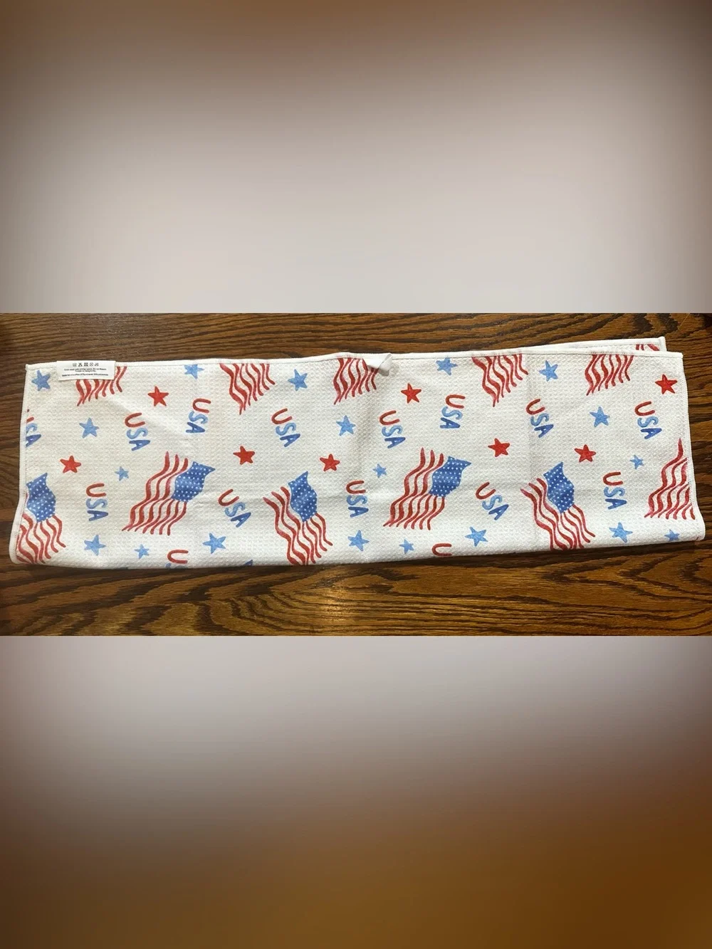 Crae.Home Liberty Wave Double-Sided Hand Towel - Red, White & Blue